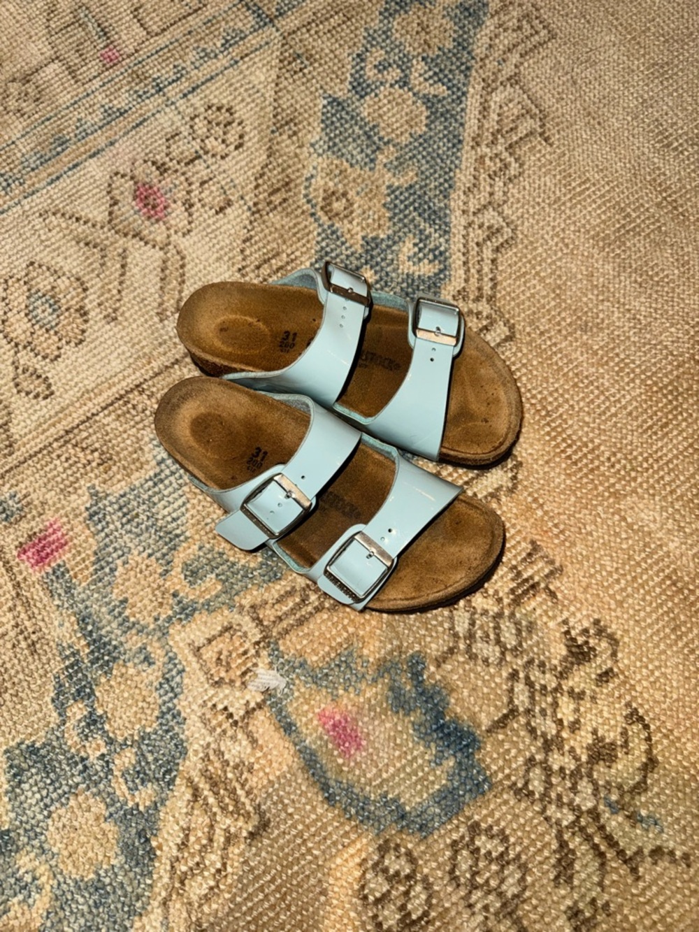 Birkenstock Light Blue Double-Strap Kids Sandals